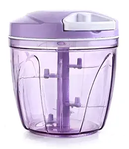 XQZG Handy Plastic Vegetable & Fruit Chopper with Pull Cord Technology ; 750 ML ; Multicolour