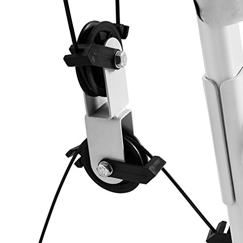 Klarfit Ultimate Gym 3000 Fitnessstation Heimtrainer (Butterfly-Modul mit Brustpresse, Lat-Zug, Seilzug und Beinstreckervorrichtung) weiß oder schwarz - 8