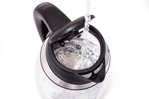 Concept hausgerate rk4060 Glas Wasserkocher, Herausnehmbarer Anti-Kalk-Filter, 1,8 L mit Temperatureinstellung, 2200 W, edelstahl / glas - 11