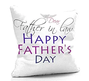 DreamVio Mirco Fabric Filled Cushion for World's Best Dad,Pyare Papa,Gifts for Daddy,Grandpa on Birthday's & Father's Day Color : White Size : 12 x 12 inch Design 98