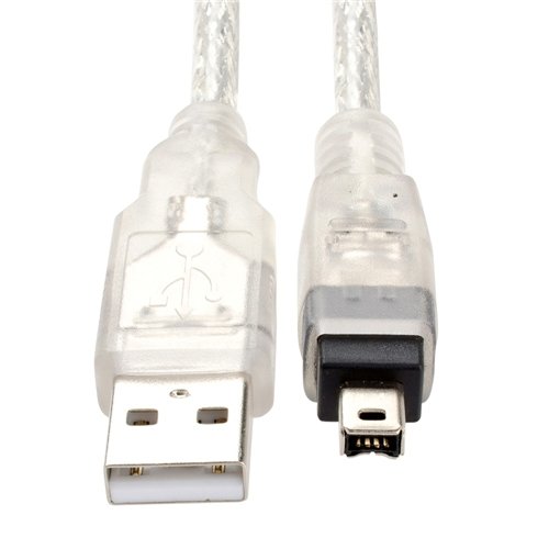 4x 6Ft 1.8m USB To IEEE 1394 4-pin Firewire DV Kabel PC NEU