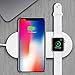 Produktbild tWUJl4SXJ 2 in 1 Qi Wireless Charging Base Quick Charger for Apple Watch iPhone XR XS Max Home Smart Silicone Mat Anti-Slip mat