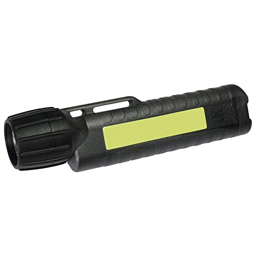 UK Lights Helmlampe 4AA eLED CPO, nachleuchtendem Streifen, TS/Heckschalter, schwarz 14436N