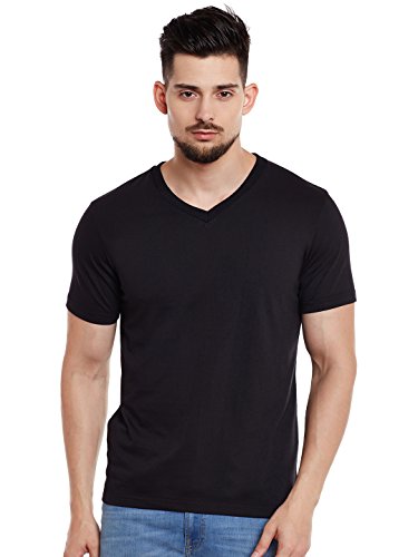 Mack JonneyMen Regular Fit Tshirts Black XX-Large Pack of 1-VEE-BLACK01-XXL