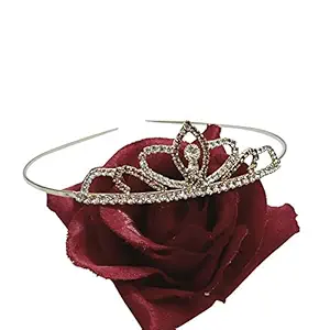 DKB Golden Crystal Rhinestone Princess Hair Tiara Crown for Girls and Kids (Same Design)