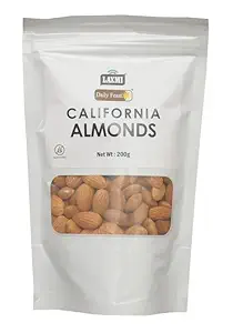 Laxmi Daily Feast California Almonds | Badam | Raw Almonds - 200 Gm