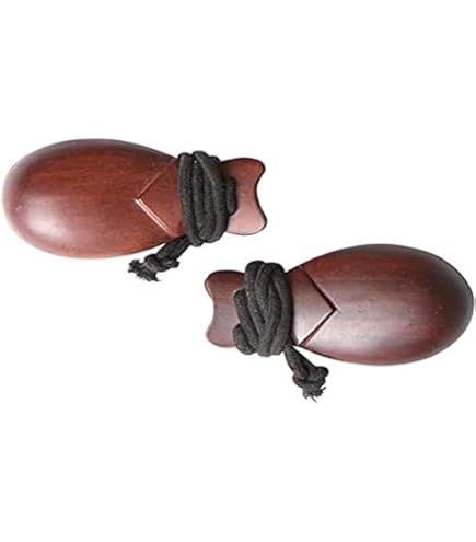 Nacchere Spagnole, Set Di 2 Paia Per Talenti Musicali E Performance (nero