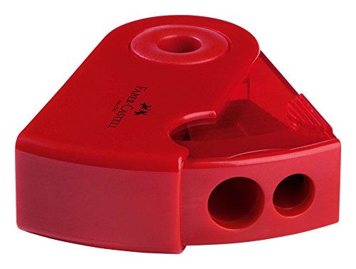 Faber-Castell 182701 – Doppelspitzdose Sleeve, farblich sortiert in rot und blau -keine Farbauswahl möglich- - 8