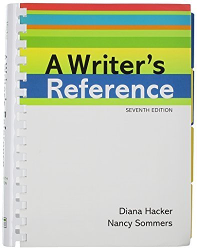 Writer's Reference 7e & CompClass 7th edition by Hacker, Diana, Sommers, Nancy (2011) Paperback gratuit
