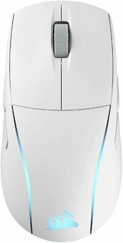 Corsair M75 kablosuz RGB hafif FPS oyun faresi – 26.000 DPI – değiştirilebilir yan tuşlar – iCUE uyumlu – PC – beyaz