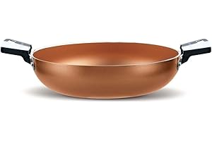 Pensofal, Tegame, Serie Cuprum®, Antiaderente Biotank a 7 strati, Diametro 32 cm, 4 litri, Utilizzabile in Forno, Adatta All'induzione, Effetto Rame