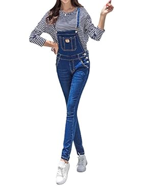 Mena Uk- Donna Primavera Dark Blue Denim Jeans pantaloni signora siamesi pantaloni allentati e 'stato pantaloni...