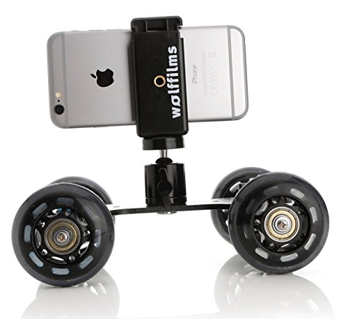 Arktis Wolffilms iPhone 8 & iPhone 8 Plus X 7 & 7 Plus & iPhone 6s 6 & Plus 5s 5 4 4s SE CAMROVER DSLR Dolly Slider Mini Kamerawagen