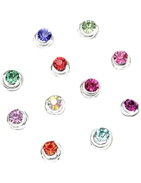 Haarspiralen Curlies Haarschmuck Strasscurlies Strass Hochzeit Kommunion Strass Farben