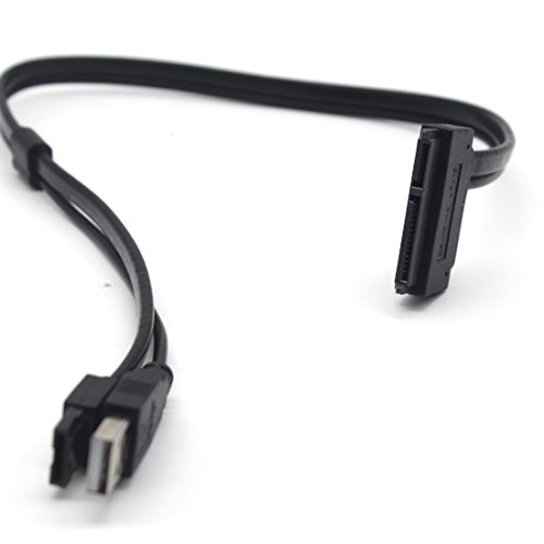 lokeke Festplatte SATA 22pin auf eSATA Daten USB Kabel Adapter 50 cm Länge - 3