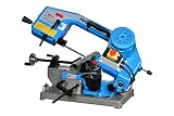Sierra de cinta para metal 230 V, 0.37 kW, capacidad de corte 100 mm de diámetro