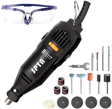 SPTA 18Pcs 230V 180W Power Mini Grinder Grinder Multifunction Tool Grinding Machine Multipurpose Grinding Machine Set (New) (18tlg 130W Multifunction Tool Set)