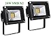 Produktbild Greenmigo 2pcs 20W LED SMD Strahler Fluter Außen Flutlicht Strahler Fluter Wasserdicht IP65 Aluminiumkörper Schwarz Warmweiß AC 85 ~ 265V