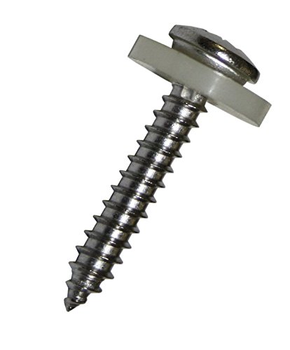 Preisvergleich Produktbild Dresselhaus Fensterbankschrauben mit auf-, gesteckter Polyscheibe ähnlich, DIN 7981, Kreuzschlitz H, A2, 3,9 x 22, 100 Stück