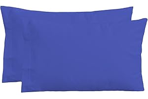 PERLARARA Iride - Federa Cuscino 40X60 Bambino Set 2 Federe - Fodera Cuscino Bambino in Cotone Made in Italy - Federe Cuscino 40x60 Bambini Tinta Unita - Azzurro