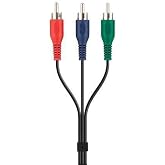 Belkin BLK-F3Y080bf2M 3xRCA,M/M Metal Kablo, 2m, Siyah