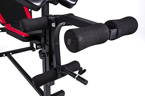Hop-Sport Hantelbank Kraftstation 1070 mit Latzug und Lang- & Kurzhantel Gewichte 50kg bis 130kg - 4