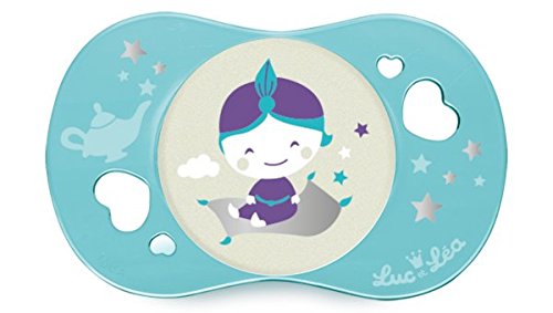 Luc et Léa Sucette Silicone Symétrique Phosphorescente 18 Mois et + - Mille et une Nuits