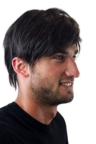 Männer-Perücke Herren dunkelbraun kurzhaarig frech GFW387-4 - 6