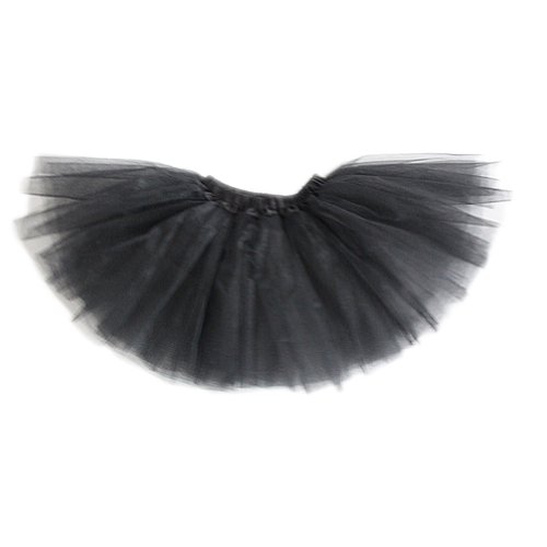 GOGO TEAM Falda Tutu Chica Falda de Ballet Falda de Traje de Hada Fiesta Black