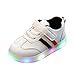 Produktbild Sunday Kleinkind Kinder Sport Laufende LED Turnschuhe Blinkschuhe für Mädchen Jungen Unisex Baby Schuhe Blume LED Leucht Schuhe Turnschuhe (23, Schwarz)