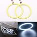 Produktbild BOTU-TECH 1 Paar Weiß 60mm-130 mm Auto DRL Angel Eyes Halo Ring Lampe Glühbirne SMD LED Nebelscheinwerfer Scheinwerfer Cob 12 V