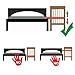 TecTake Wooden baby cot bed nursery furniture baby cotbed toddler bed with matress