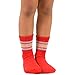 TeeHee (Naartjie) Kids Boys Basic Cotton Crew Socks 6 Pair Pack (6-8 Years, Sport Rib Stripe)