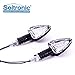 Produktbild Seitronic® Set Universal Motorrad / Quat / ATV LED Blinker in SCHWARZ MATT mit E Prüfzeichen HF101015BLK 51