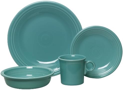 Fiesta 4-Piece Dinnerware Place Setting, Turquoise