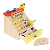 Incluye varios juegos de madera, billetes y tarjeta de crédito de juego para deslizar.