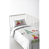 Haciendo el Indio Sweet Turtle - Funda nórdica + funda de almohada + sábana bajera (Cuna 60cm)