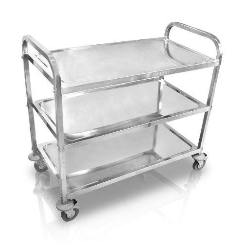 Preisvergleich Produktbild Edelstahl Servierwagen 3 Böden 200kg