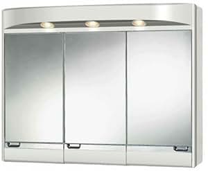 Amazon.de: Sieper 5481000 Kunststoff-Spiegelschrank SATINA weiß 72, 5x57x21 cm