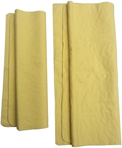 Y 40 THIEVES Super Absorbent Car Drying Towel Cleaning Cloths Chamois Leather 2-Pack Yellow
