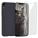 Produktbild JASBON Hülle für iPhone XR, Silikon Handyhülle mit Kostenfreier Schutzfolie Ultra dünn Schutz vor Scratch Schutzhülle Bumper Case Cover für iPhone XR (6,1 Zoll) Schwarz
