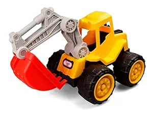 IndusBay Free Wheel Excavator Truck Toy 25 cm Construction Digger Truck Toy for Kids Boys , Red