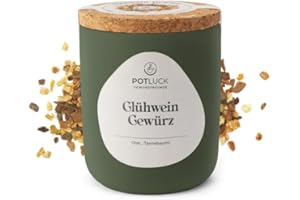 ‎POTLUCK GEWÜRZFREUNDE POTLUCK | Glühwein Gewürz | Gewürzzubereitung im Keramiktopf | 65g | Vegan, glutenfrei und mit natürlichen Inhaltsstoffen