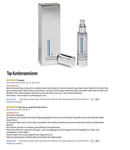 Marion Serum Effekt Natürliches B- TÖx . 50ml . Anti Age Tensor . - 3