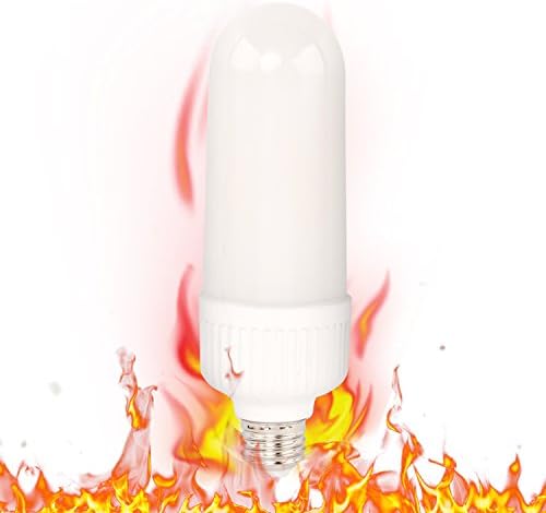 Hzsane LED Flame Effect Light Bulb, E27 LED Flickering Flame Light Bulbs, Simulated Decorative Light Atmosphere Lighting Vintage Flaming Light Bulb for Bar/ Festival Decoration, 1-Pack