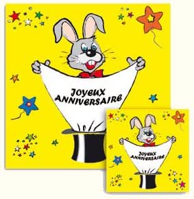 Magie Professionnelle Foulard Joyeux Anniversaire 45 X 45 Cm Amazon Fr Jeux Et Jouets