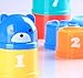 SODIAL(R) 9 Stacking Stacks Learning Count Number Cups Tower Baby and Toddler Activity TOY