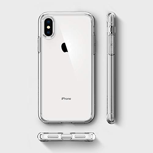 Spigen Ultra Hybrid 5 8  Funda Transparente - Fundas para tel  fonos m  viles  Funda  Apple  iPhone X  14 7 cm  5 8    Transparente 