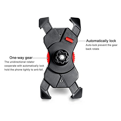 Fahrradhalterung,Dreamore Universal Fahrrad Handyhalterung Einklemmen an den vier Ecken mit 360 Grad drehbare FÃ¼r 3,5-6,5 Zoll Smartphone GPS Andere GerÃ¤te