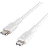 Belkin USB-C - Lightning Kablosu (Hızlı Şarj Kablosu) Hızlı Şarj MFi Sertifikalı USB-C Kablosu (Beyaz, 1 m)